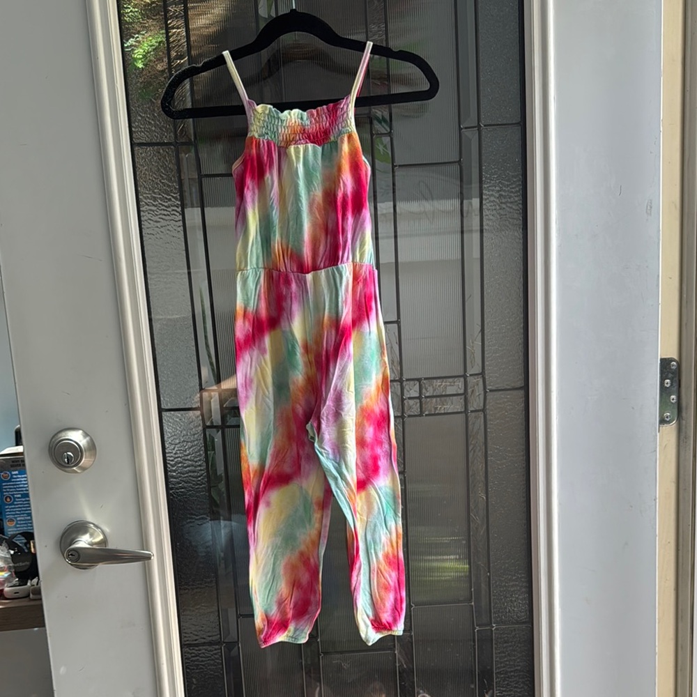 Posh Peanut Pastel Tie-Dye Jumpsuit